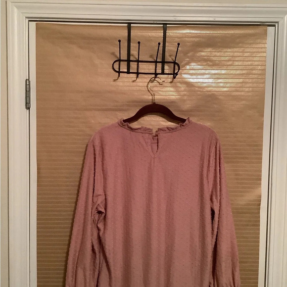 VINTAGE~ADRIANNA PAPELL~PINK BLOUSE~LG - Picture 3 of 4